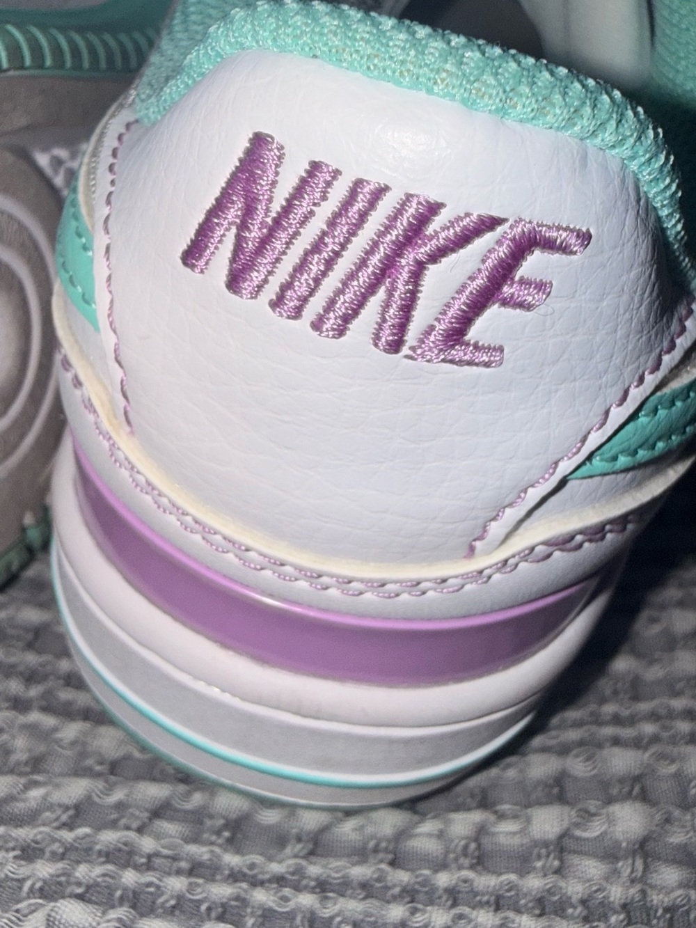 Nike Sneakers with Mint Green Swoosh - Picture 4 of 6